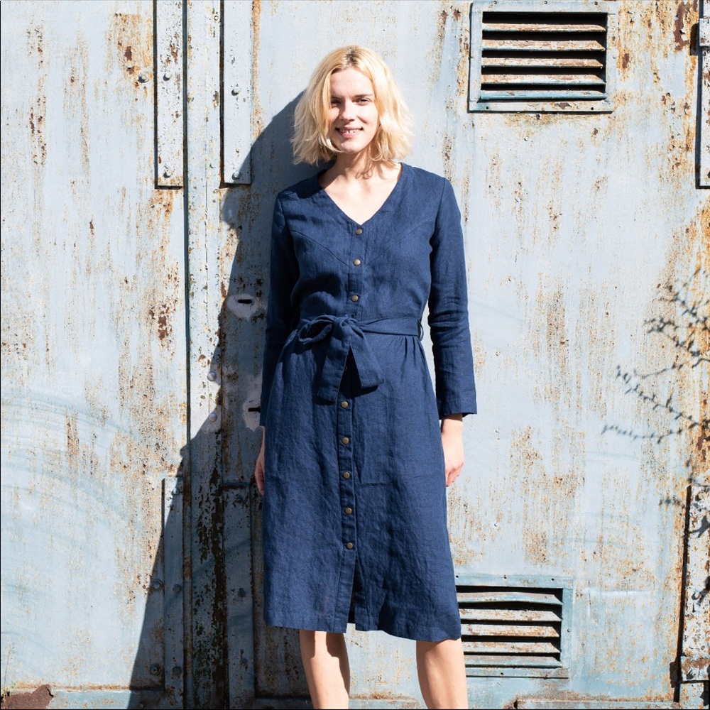 Not Perfect Linen Alberta Dress